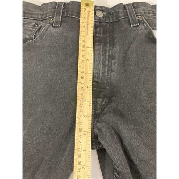 Levi’s 514 36x30 Mens Black Label Jeans Black Denim Straight Fit Pants - Picture 8 of 9